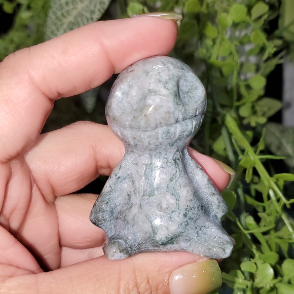 Moss Agate Voo Doo Doll - Picture 1 of 16